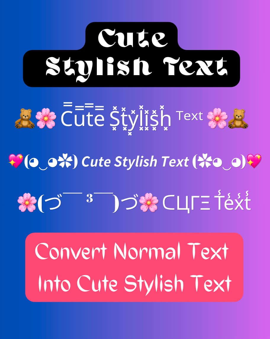 Cute Stylish Text