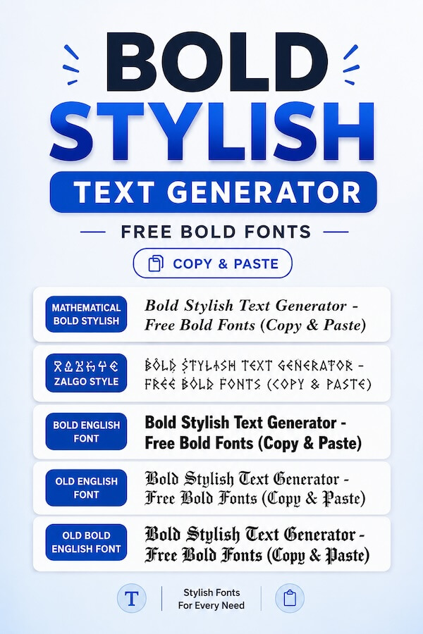 Bold Stylish Text
